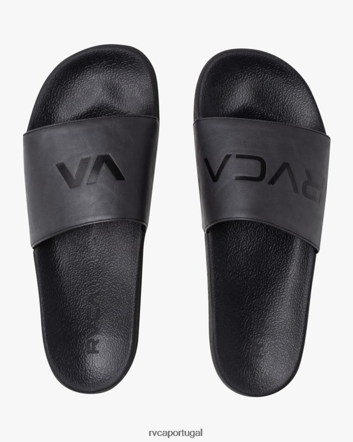 sapato RVCA unissex slide esportivo preto N00F2H972
