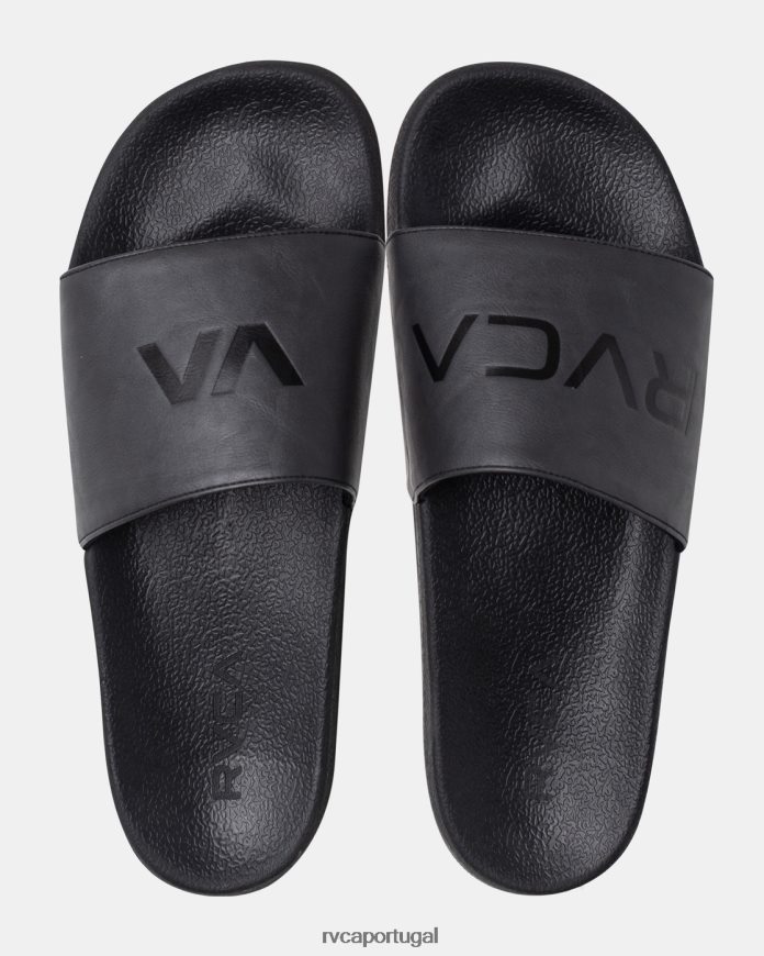sapato RVCA unissex slide esportivo preto N00F2H972