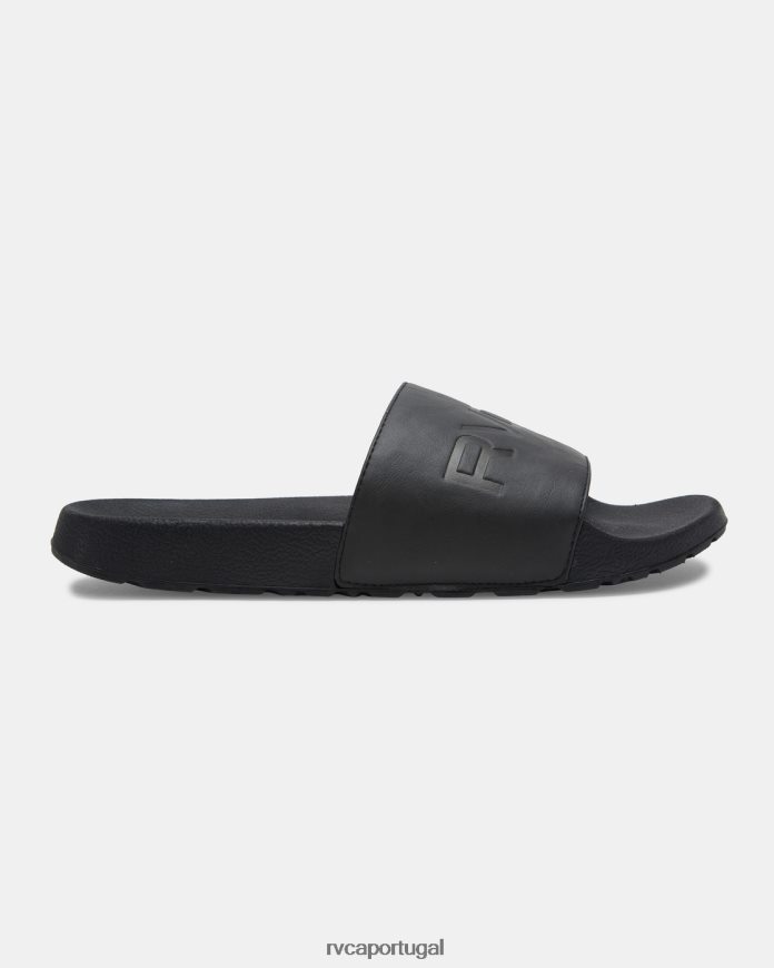 sapato RVCA unissex slide esportivo preto N00F2H972