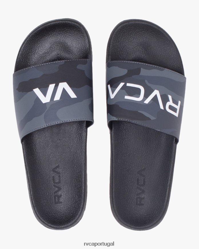 sapato RVCA unissex slides esportivos camuflagem N00F2H841