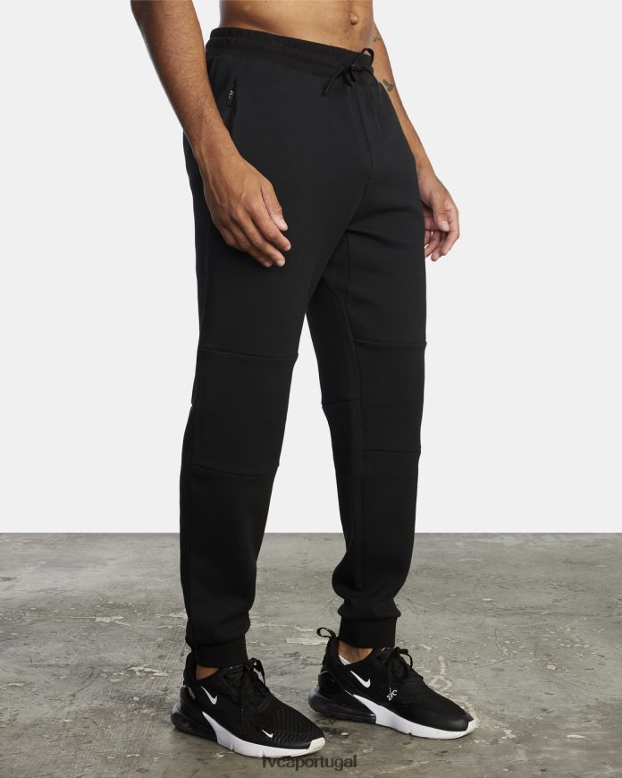 roupas RVCA homens calça de moletom tech fleece ii preto N00F2H814