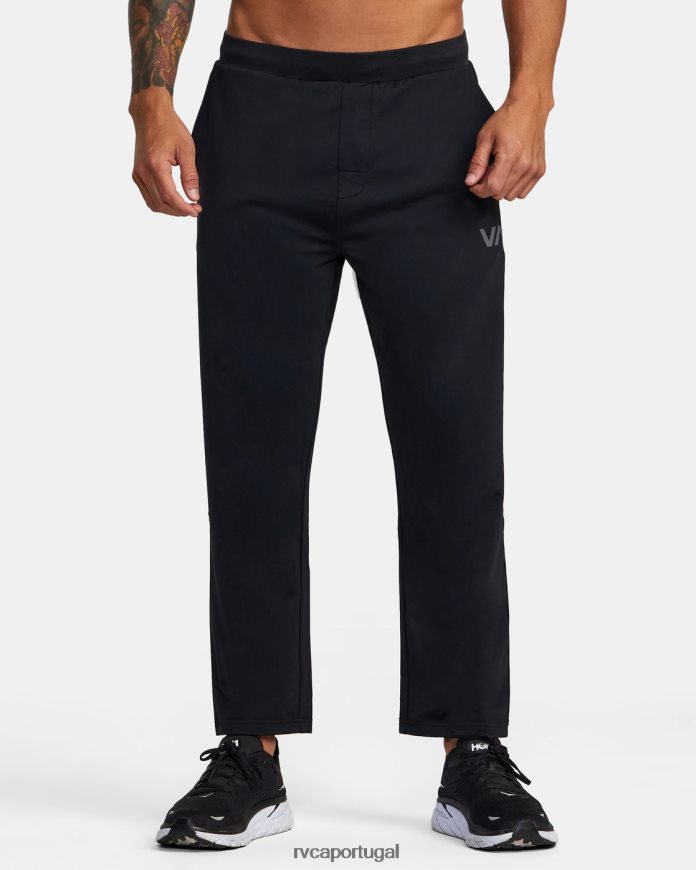 roupas RVCA homens calça de treino preto N00F2H332