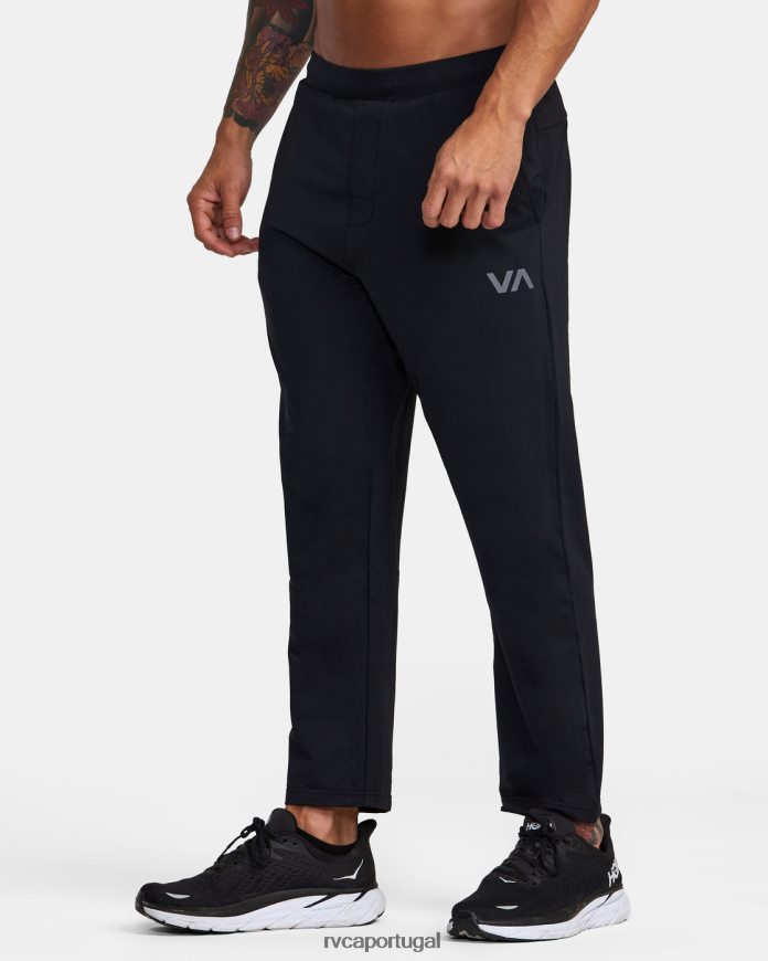 roupas RVCA homens calça de treino preto N00F2H332