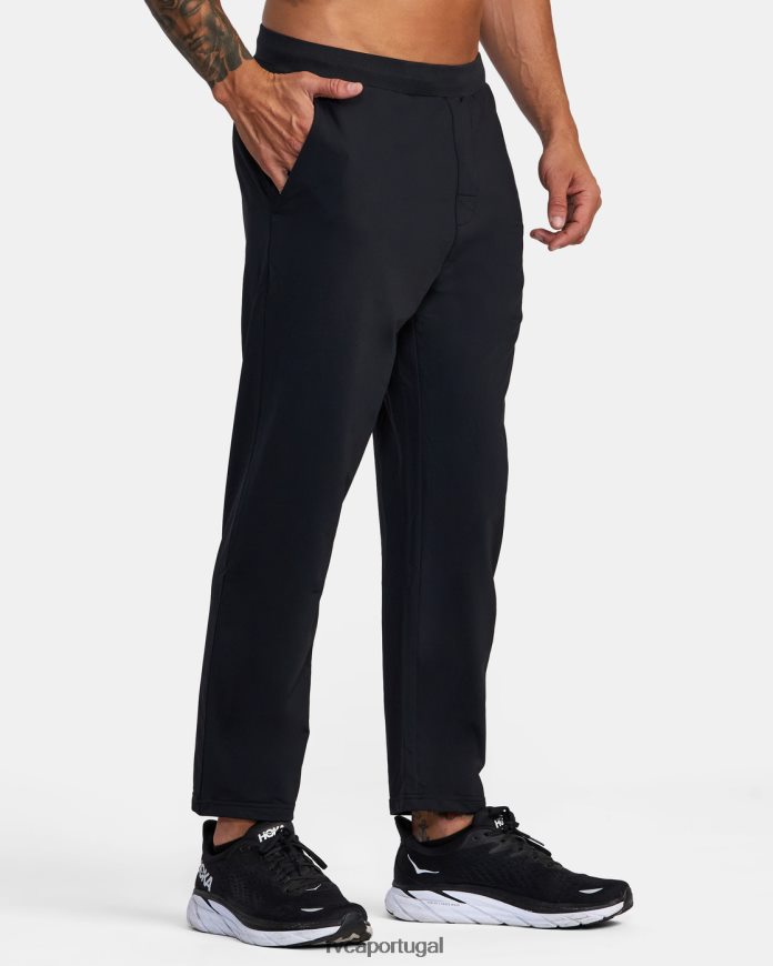 roupas RVCA homens calça de treino preto N00F2H332