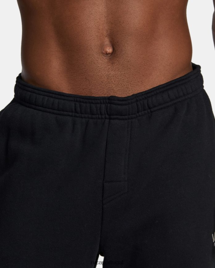 roupas RVCA homens va joggers essenciais preto N00F2H515
