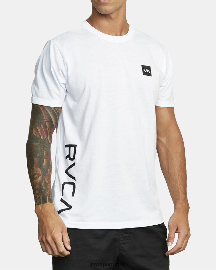 roupas RVCA homens 2x camiseta branco N00F2H688