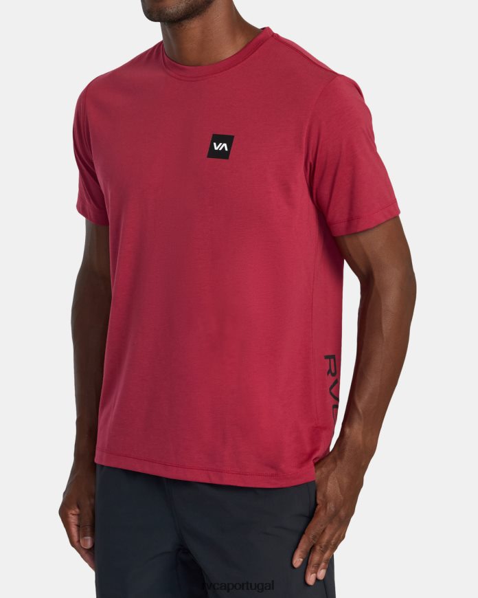 roupas RVCA homens 2x camiseta magenta profundo N00F2H396