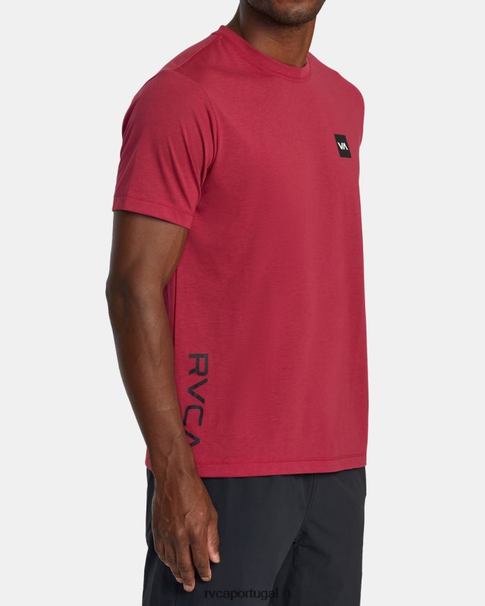 roupas RVCA homens 2x camiseta magenta profundo N00F2H396
