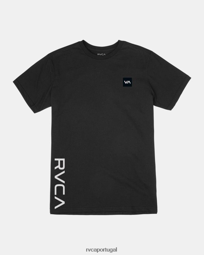 roupas RVCA homens 2x camiseta preto N00F2H664