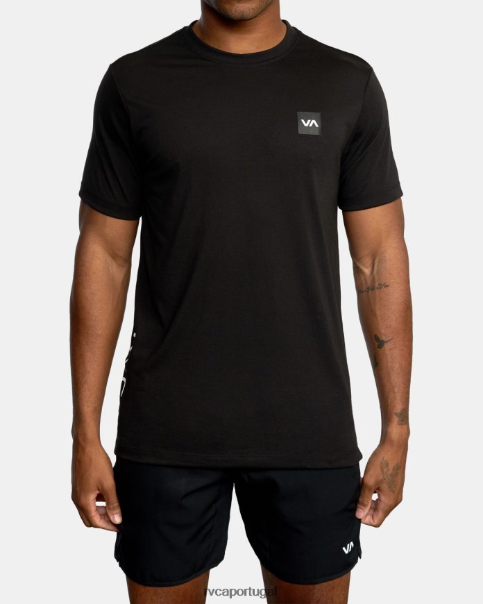 roupas RVCA homens 2x camiseta preto N00F2H664
