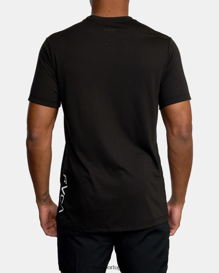 roupas RVCA homens 2x camiseta preto N00F2H664