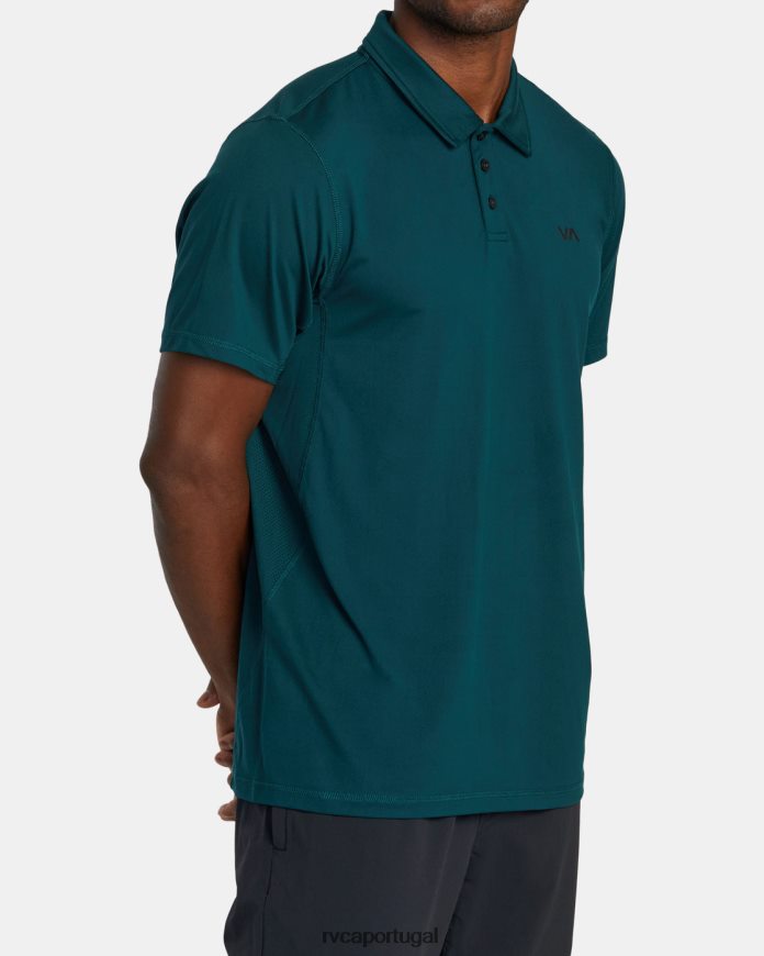 roupas RVCA homens camisa polo técnica va sport vent mar profundo N00F2H431