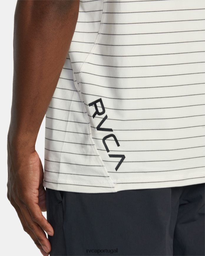 roupas RVCA homens camisa polo técnica va sport vent off white N00F2H466