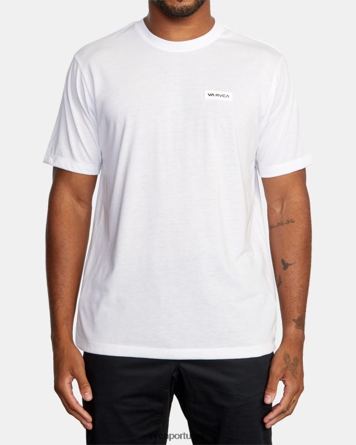 roupas RVCA homens camiseta ícone branco N00F2H587