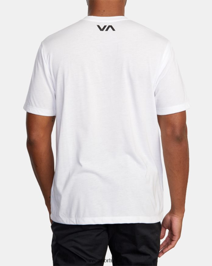 roupas RVCA homens camiseta ícone branco N00F2H587