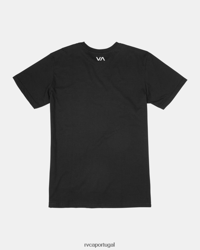 roupas RVCA homens camiseta ícone preto N00F2H586