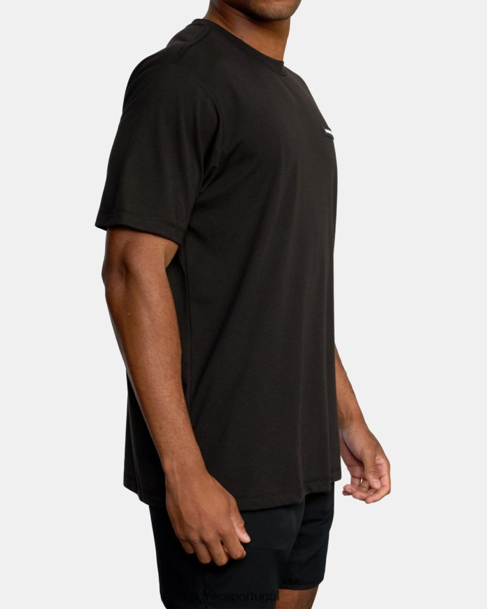 roupas RVCA homens camiseta ícone preto N00F2H586