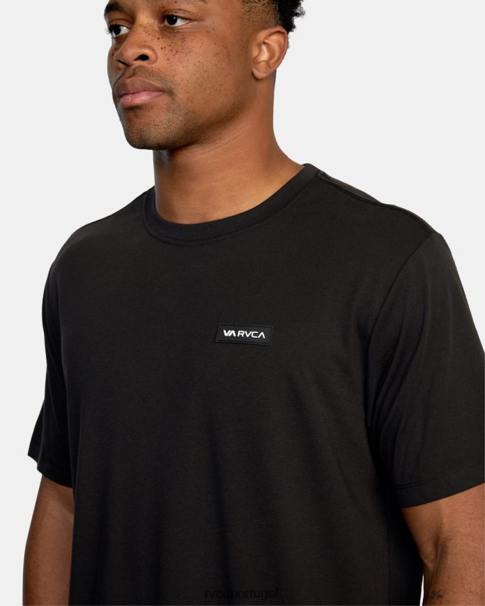 roupas RVCA homens camiseta ícone preto N00F2H586