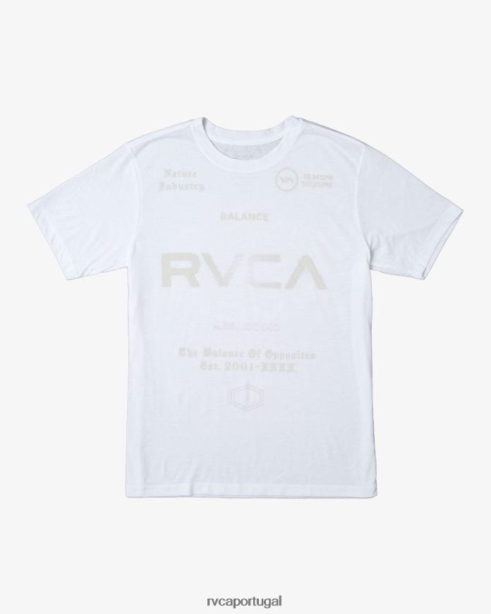 roupas RVCA homens camiseta esportiva va branco N00F2H200