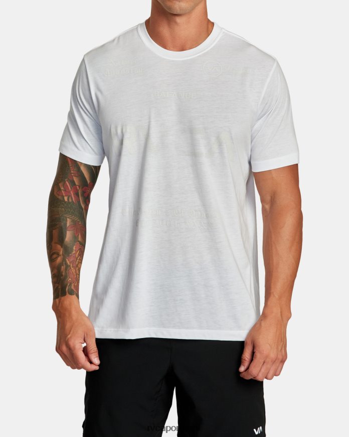 roupas RVCA homens camiseta esportiva va branco N00F2H200