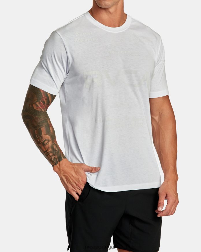 roupas RVCA homens camiseta esportiva va branco N00F2H200