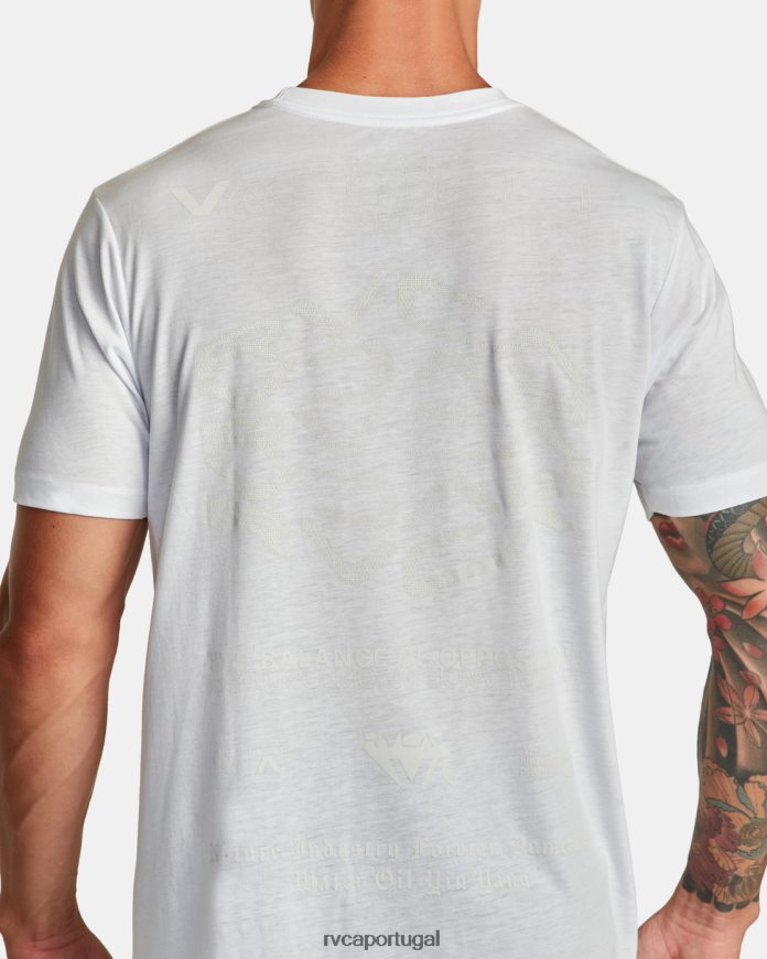 roupas RVCA homens camiseta esportiva va branco N00F2H200