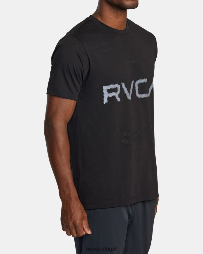 roupas RVCA homens camiseta esportiva va preto 2 N00F2H469