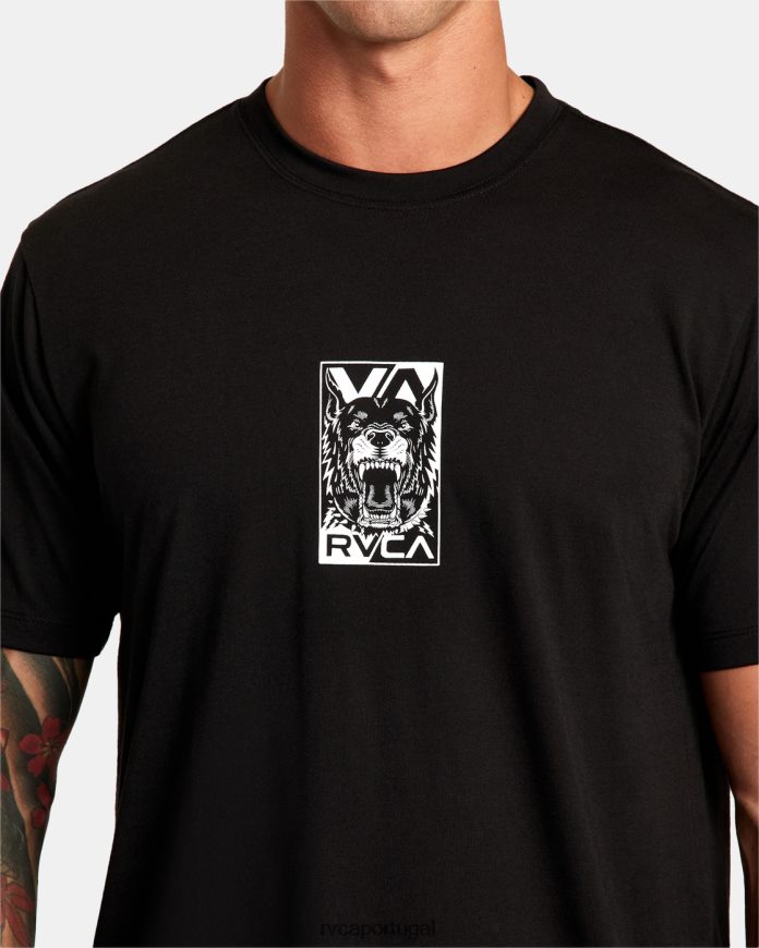 roupas RVCA homens camiseta martin ander preto N00F2H293