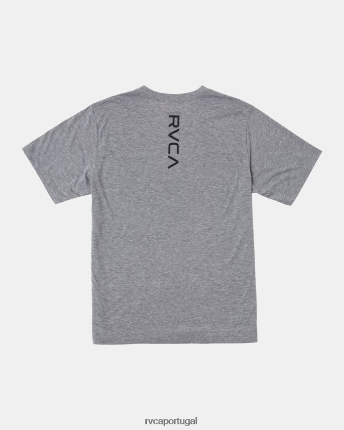 roupas RVCA homens camiseta va mark urze cinza N00F2H583