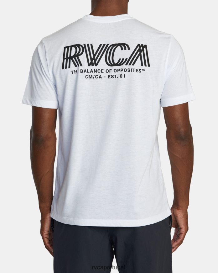 roupas RVCA homens copiar camiseta branco N00F2H395