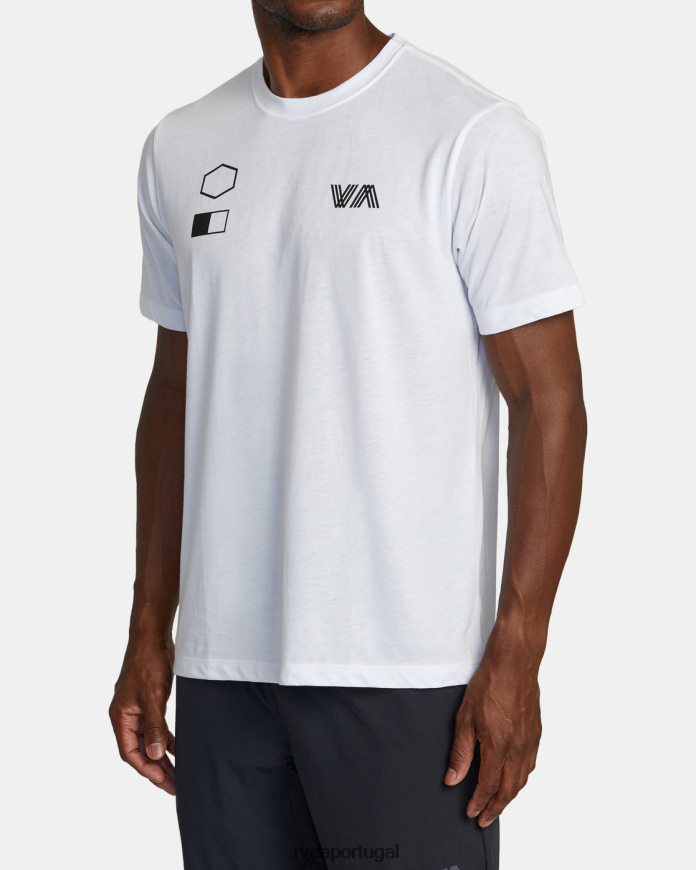 roupas RVCA homens copiar camiseta branco N00F2H395