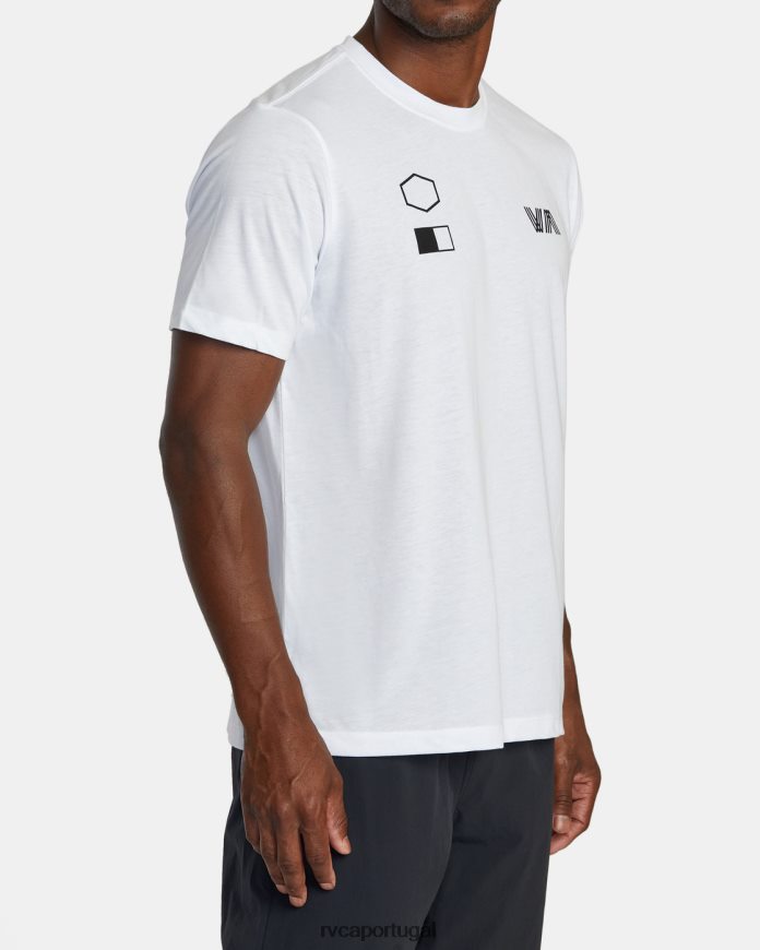 roupas RVCA homens copiar camiseta branco N00F2H395