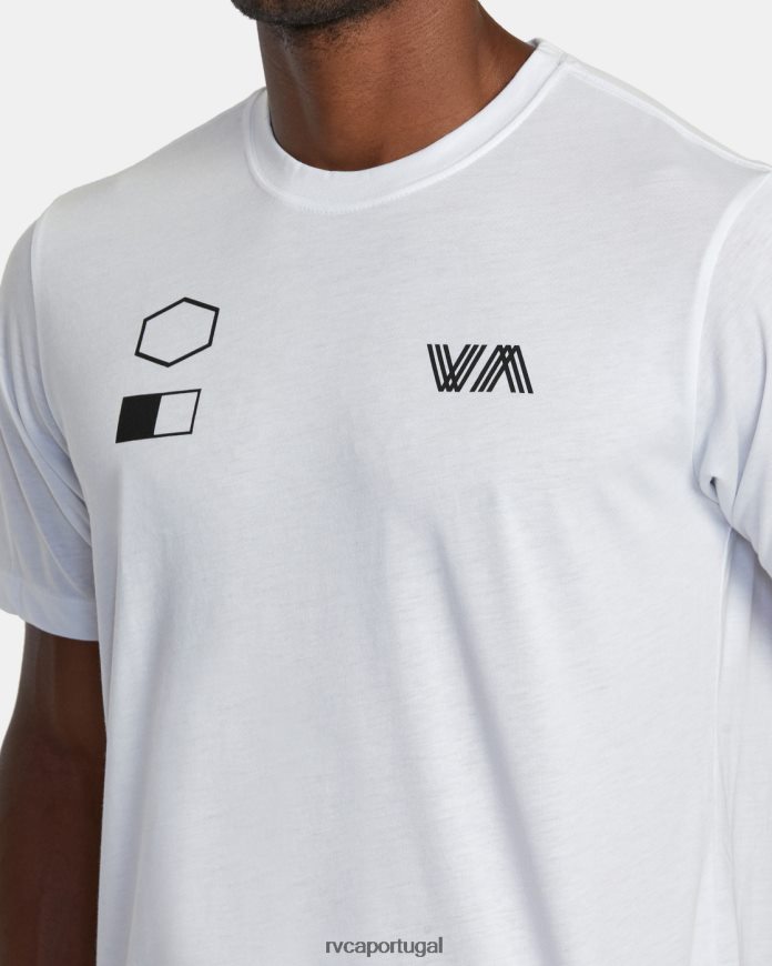 roupas RVCA homens copiar camiseta branco N00F2H395