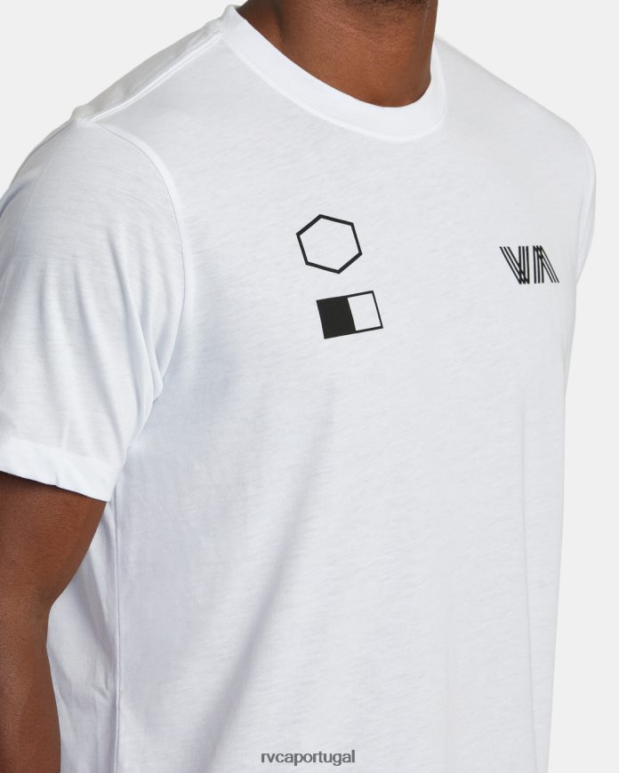 roupas RVCA homens copiar camiseta branco N00F2H395