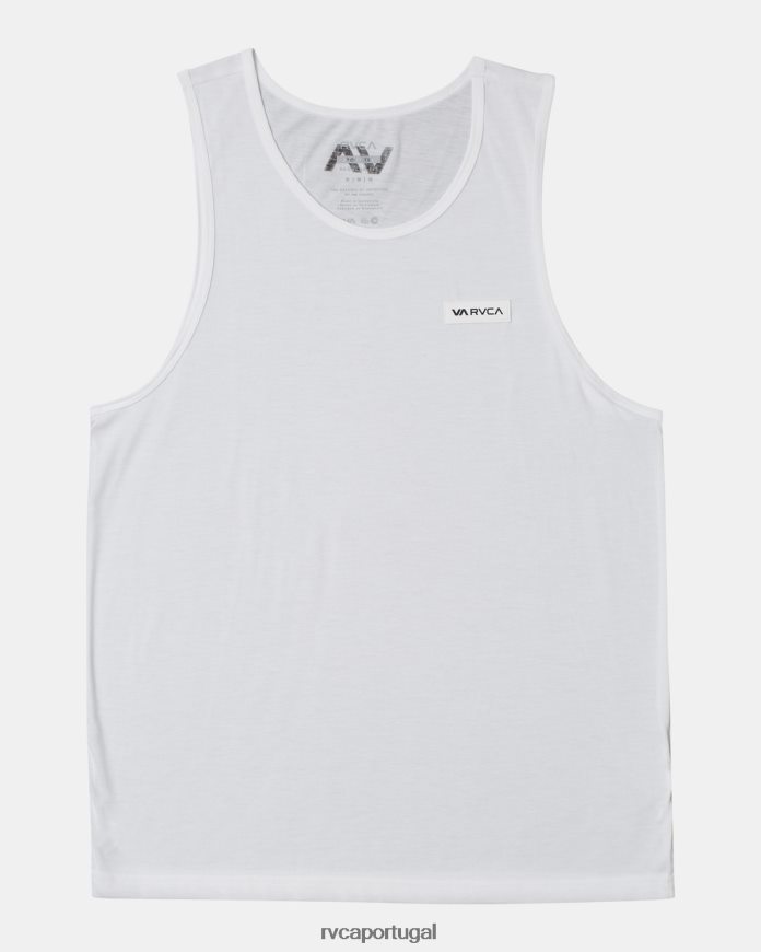 roupas RVCA homens top de ícone branco N00F2H659