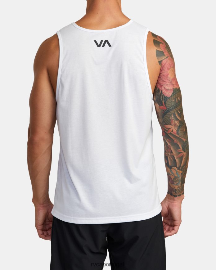 roupas RVCA homens top de ícone branco N00F2H659