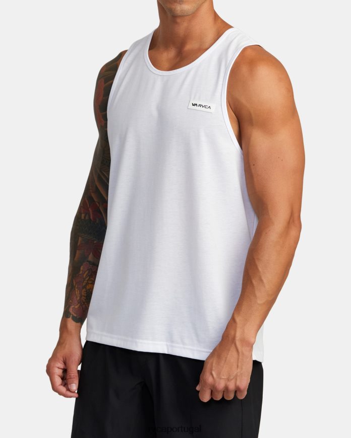 roupas RVCA homens top de ícone branco N00F2H659