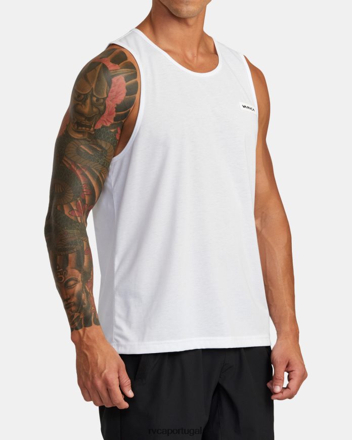 roupas RVCA homens top de ícone branco N00F2H659