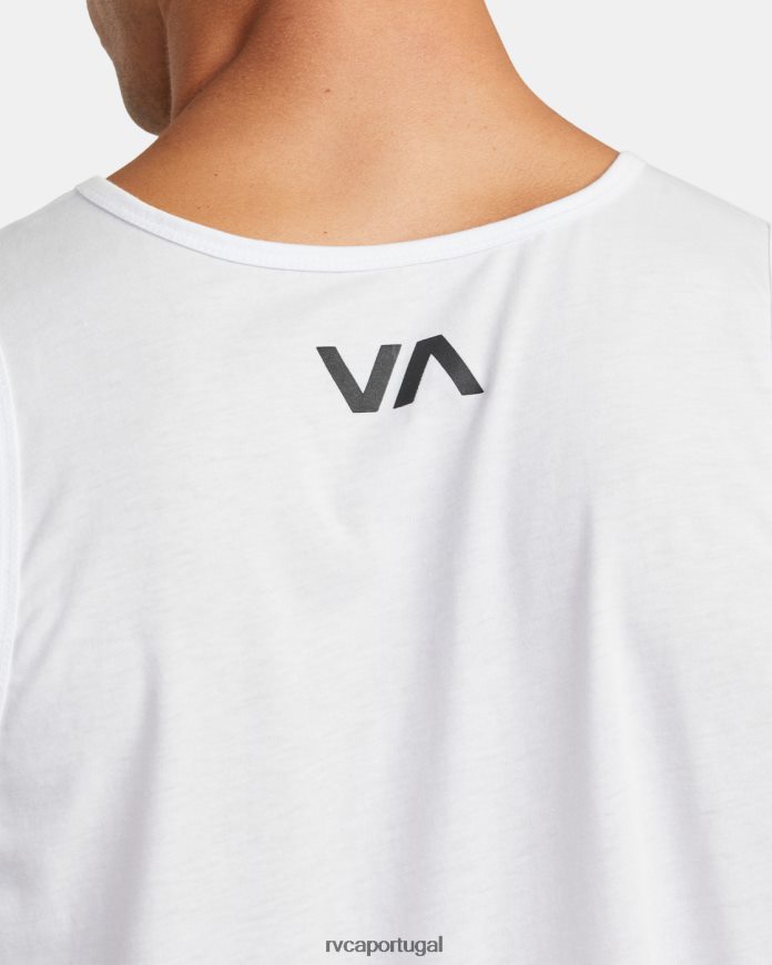 roupas RVCA homens top de ícone branco N00F2H659
