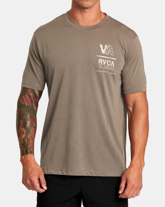roupas RVCA homens va sport volt camiseta cogumelo N00F2H32
