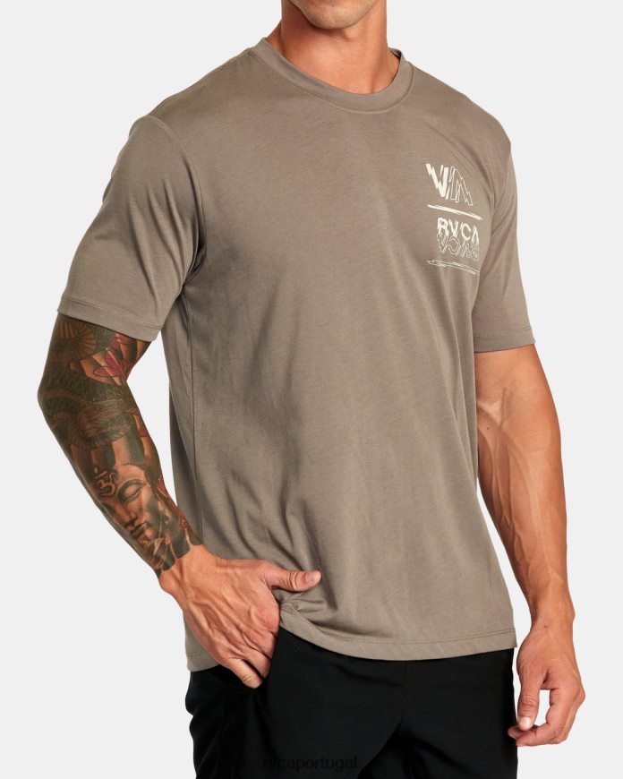 roupas RVCA homens va sport volt camiseta cogumelo N00F2H32