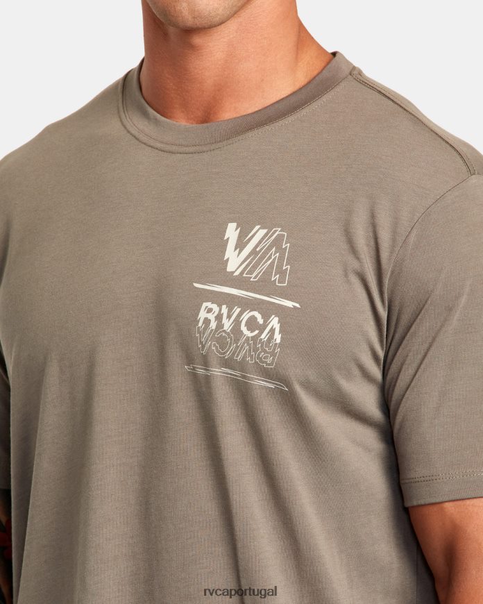 roupas RVCA homens va sport volt camiseta cogumelo N00F2H32
