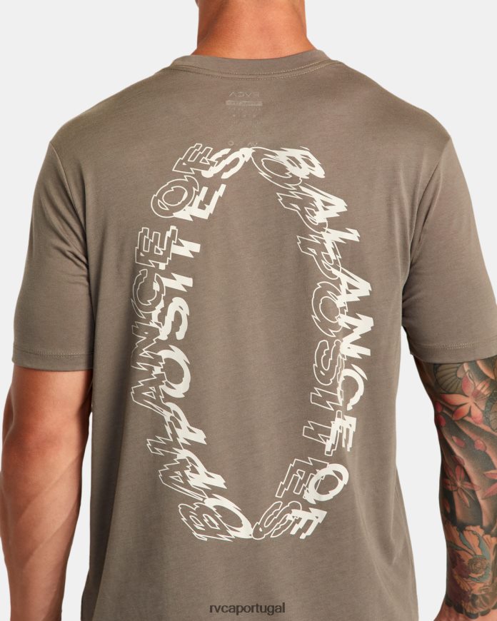 roupas RVCA homens va sport volt camiseta cogumelo N00F2H32