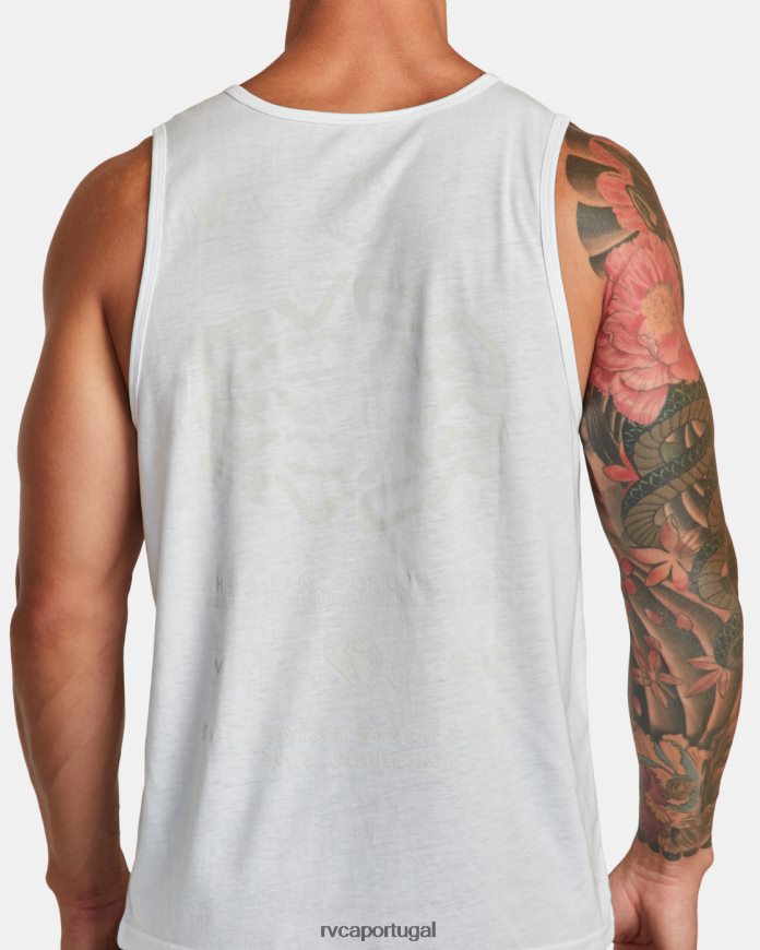 roupas RVCA homens va tanque esportivo branco N00F2H286