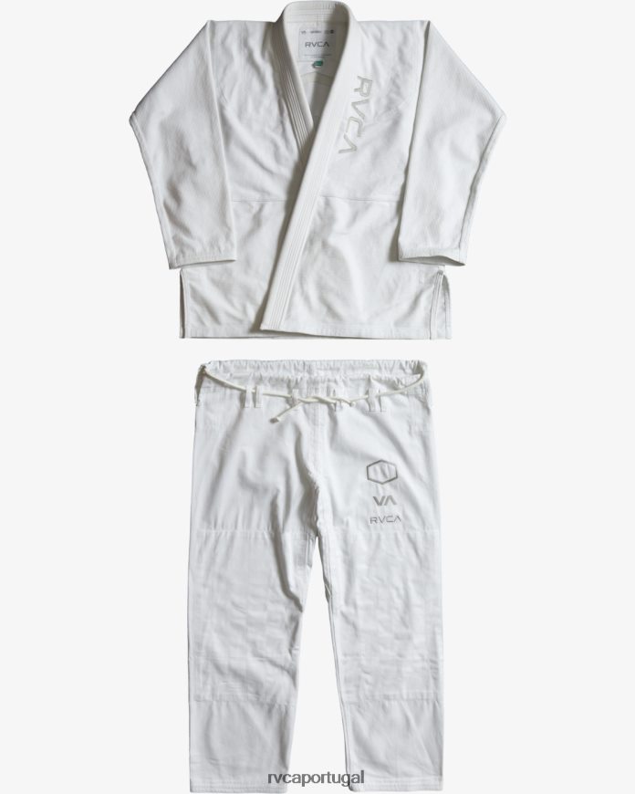roupas RVCA homens x shoyoroll jiu jitsu brasileiro branco N00F2H316