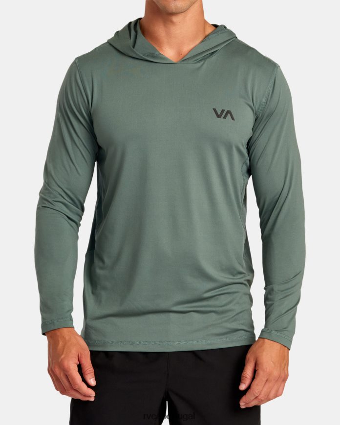 roupas RVCA homens blusa com capuz técnico com ventilação esportiva velho sábio N00F2H291