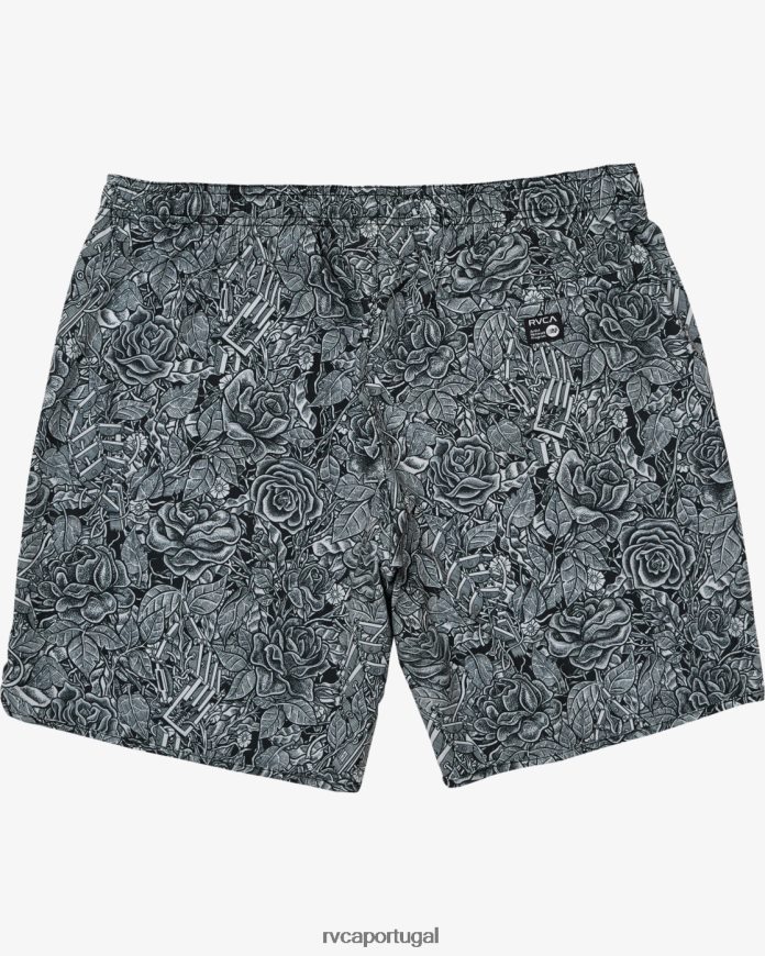 roupas RVCA homens martin ander shorts de treinamento técnico stretch 17 anders floral N00F2H296