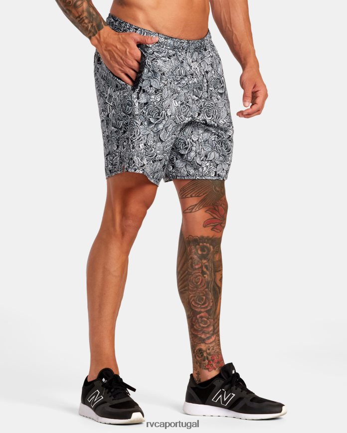 roupas RVCA homens martin ander shorts de treinamento técnico stretch 17 anders floral N00F2H296