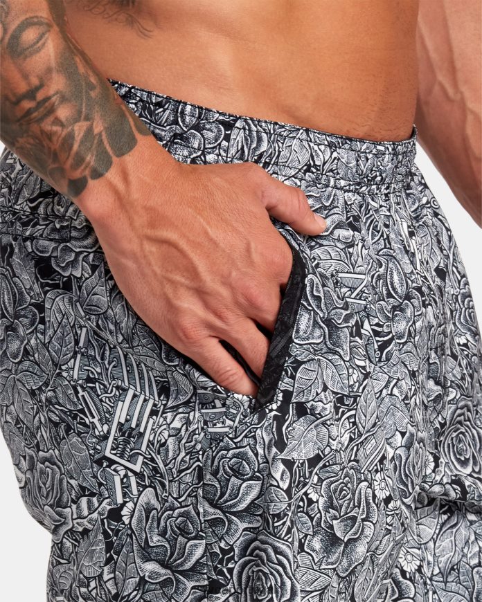 roupas RVCA homens martin ander shorts de treinamento técnico stretch 17 anders floral N00F2H296