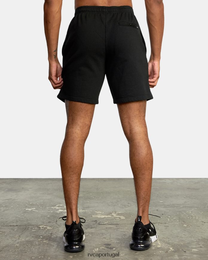 roupas RVCA homens moletom va essencial 18 preto N00F2H869